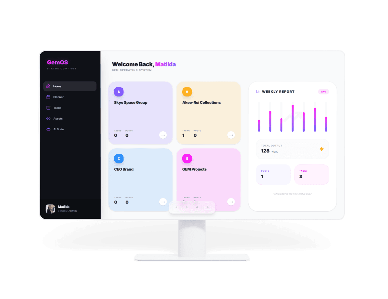 Custom Dashboards & Systems